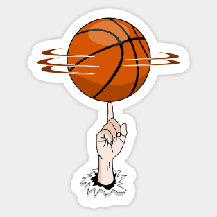 Basketball Spin Sticker